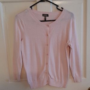 Beautiful pale pink cardigan sweater